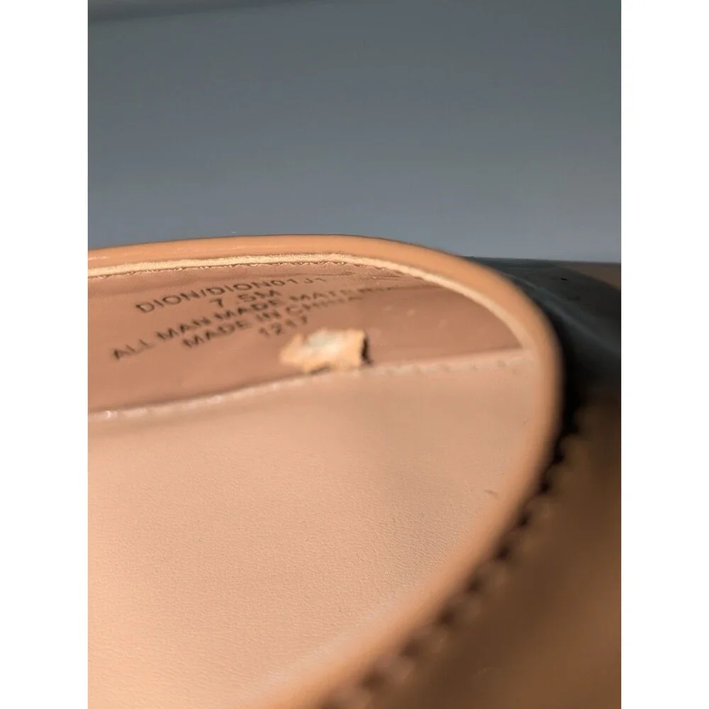 Madden Girl Womens Dion Buckle Ankle Strap Platform Heels 7.5 M Camel  (Tan)